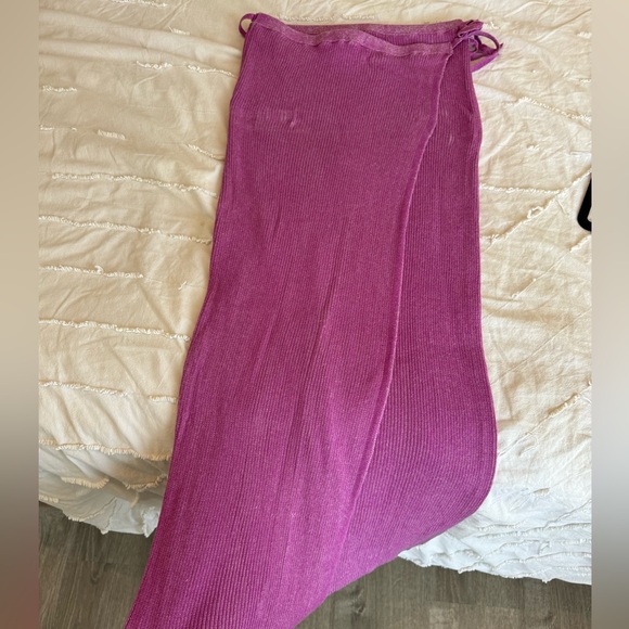 Free People Borderline knit wrap midi skirt - Picture 3 of 5